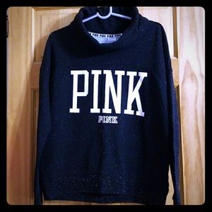 VS pink .This is a black with white specks sweatsh